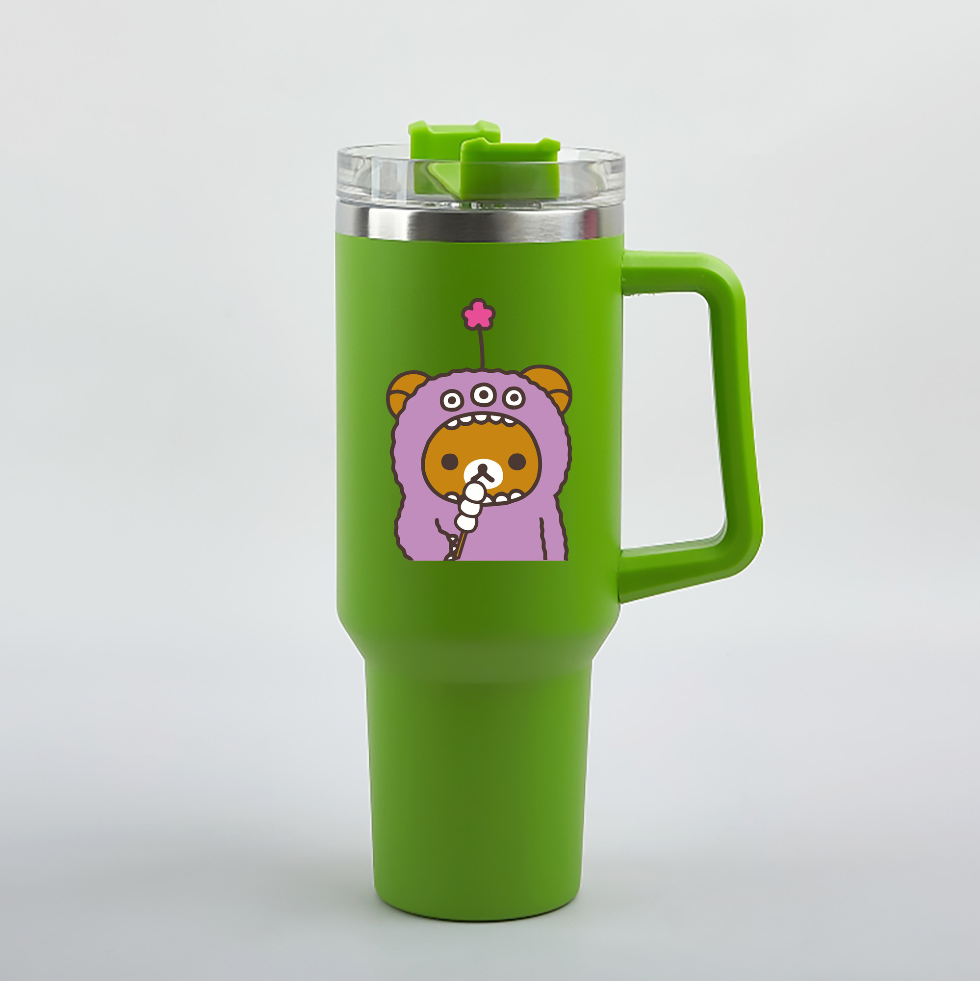 （画像用） リラックマ リラックマ キイロイトリ Rilakkuma Korilakkuma Kiiroitori 1200mL車用タンブラー（カラープリント）